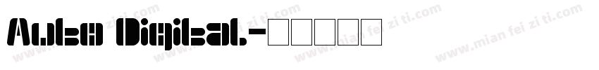 Auto Digital字体转换
